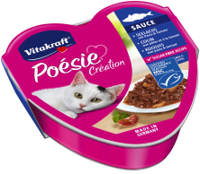 Vitakraft Poésie Pollock Tray and Pasta Tomato Sauce (3pack)